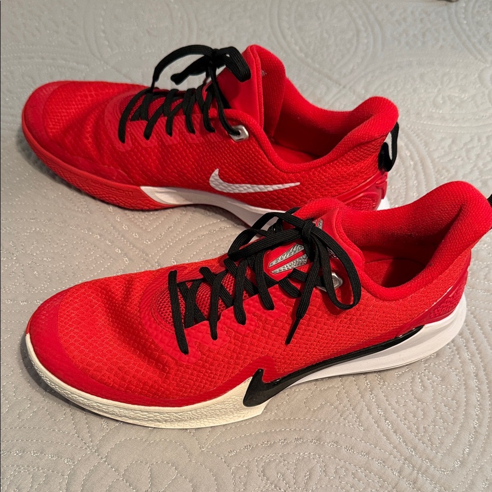 Nike Red and Black Athletic Shoes